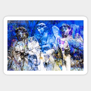 Blue Symphony of Angels Sticker